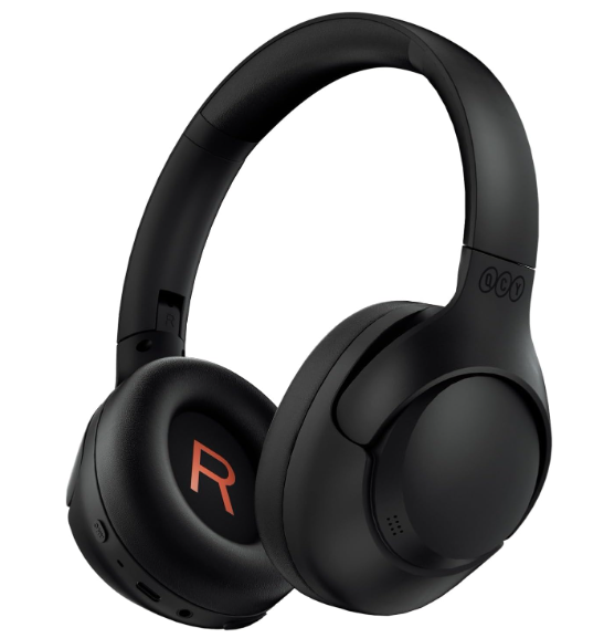QCY H3 ANC Bluetooth Headphones Over Ear, Active Noise Cancelling Bluetooth 5.4 Headphones with Microphones, HiRes Audio Sound, Multipoint Connection, 60H Playback, Custom EQ via App(Black)