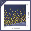 100PCS Blue Party Napkins Gold Dot Cocktail Paper Napkins Beverage Napkin for Birthday Wedding Dinner Disposable Supplies
