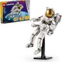 LEGO Creator 3 in 1 Space Astronaut Toy, Building Set Transforms from Astronaut Figure to Dog to Viper Jet, Space-Themed Gift Idea for Boys and Girls Ages 9 Years Old and Up, 31152