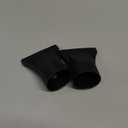 2PCS Hair Dryer Attachment Black Plastic Blower Nozzle Replacement Styling Tool for Home Use or Professional Salon Hairdressing Blow Outer Diameter 4.2cm to 4.6cm