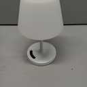 Cordless Touch Table Lamp, 4000mAh Rechargeable Small Desk Lamp with 3 Color Temperatures & Stepless Dimming, Portable LED Bedside Lamp for Bedroom, Living Room, Patio & Camping, White