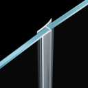 Glass Door Side Seal Strip 100 Inch Frameless Shower Door Sweep for 5/16" Framelss Glass Door