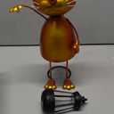 Solar Garden Decor Cat Statue with Solar Lights,13.78in Tall Metal Cat Figurines Decor,Birthday Gifts for Women Mom Grandma,Decorative Stakes for Yard Art Lawn Porch Patio Outside Decorations