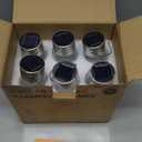 GIGALUMI Solar Lights Outdoor Waterproof, 12 Pack Solar Hanging Lights Garden Decor, Gifts for Women, Solar Outdoor Lantern Waterproof Cracked Glass for Yard, Fence, Tree (Warm White)