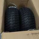 (2-Pack) 13x5.00-6 Lawn Mower Tires,13 Inch Tire & Wheel Assembly- 3/4" & 5/8" Bushing, 3" Centered Hub, Replacement for lawn and Garden Turf Mowers