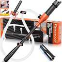 Portable Transfer Pump Battery Operated Electric Siphon Pump for Gas, Fuel, Diesel, Water Transfer 2.4 GPM Flow Oil Extractor, 47 Inches Hose-Easy to Use Hand Fuel Pump, Multi-Use Siphon Transfer Pump