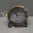 Modern Golden Table Clock on Stand, Decorative Desk and Shelf Clock, Mantel Clock Farmhouse Clock Non-Ticking, Home Dcor for Living Room, Bedroom, Bedside, Desk, Gift Clock (Gold)