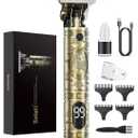 Solati Hair Clippers for Men Cordless Professional Beard Trimmers with LCD Display Electric Grooming Rechargeable Shaver Zero Gapped T/Blade Cutting Kit Gift for Women Men Children