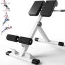 Roman Chair, Adjustable Hyperextension Bench for Men & Women