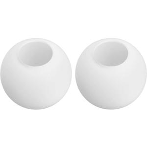 Wall Sconces Lighting Replacement Glass Globe Shade Set of Two, Modern White Lampshade Glass Globe Accessories for Wall Sconces,5.9 Diameter (Milk White)
