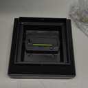 Dynaming 12 Pack Solar Post Lights, Outdoor Solar Powered Decorative Post Cap Light, Black Shell & Warm White LED Lighting for Fence Deck Patio, Only Fit 3.5"x3.5" Wooden Posts