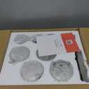 IZORRO Modern Bathroom Light Fixtures, 4 Light Brushed Nickel Vanity Lights, Bathroom Lighting Fixtures Over Mirror with Clear Glass for Living Room Cabinet Bedroom