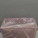 Hanging File Organizer, Letter-Size File Holder Filing Box with 5 Hanging Folders, Metal Mesh Desk File Folder Storage(No Assembly Required) (Pink, with 5 Grey Folders)