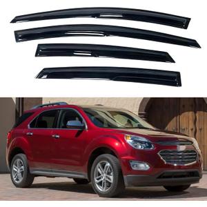 IG Window Visors Fit for 2010-2017 Chevrolet Equinox, Out-Channel Rain Guards Vent Wind Deflectors 4PC, Car Accessories for 10-17 Chevy Equinox