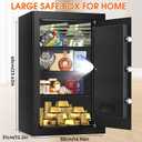 5.2 Cuft Large Safes for Home Use Fire and Water Proof, Heavy Duty Fireproof Safe with Programmable Keypad and Spare Keys, Anti-Theft Personal Security Home Safe Box for Money Document