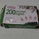 PREXTEX 200 Count Clear Christmas Tree Lights - 40 ft Warm Fairy String Lights with Green Wire - Indoor and Outdoor Mini Light for Christmas, Holiday Decorations, Trees, Fences, Patios and More