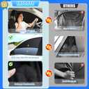 ZATOOTO Suede Car Window Shades 4PCS - Car Window Covers for Ultimate Privacy, UV Protection, and Heat Insulation, Side Window Sun Shade Perfect for Camping, Travel, Baby Safety, and Daily Use