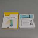 Glocusent USB Rechargeable Book Light, Portable Clip-on LED Reading Light, Reading Lights for Books in Bed with 3 Amber Colors & 5 Brightness Dimmable, Compact & Long Lasting, Perfect for Book Lovers (Blue)