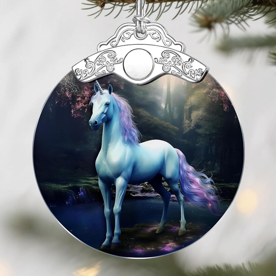 Unicorn Christmas Ornaments: Christmas Tree Ornaments, Holiday Decor for Unicorn Lover, Stocking Stuffers, Gift Ideas, Xmas Gifts & Gifts for Friends and Her