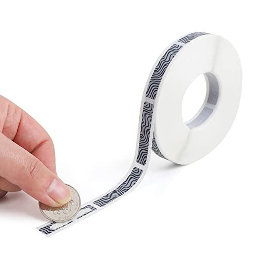 Qrikko Scratch Off Sticker self-Adhesive Scratch Off Label 0.315x1.575inch 1000pcs/roll