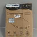 LUXE TS1008E Elongated Comfort Fit Toilet Seat with Slow Close, Quick Release Hinges, and Non-Slip Bumpers (White)