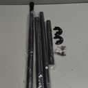 Closet Rod for Hanging Clothes, 17 to 67 Inch Adjustable Closet Hanging Rod, Heavy Duty Clothes Hanging Rod Bar Black Metal Closet Poles with Threads for Wardrobes, Closet, Bathroom, Windows