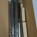 KAMANINA Bronze Curtain Rod for Windows 66 to 120 Inch (5.5-10ft), 1 Inch Heavy Duty Curtain Rods 32 to 120, Long Decorative Single Drapery Rods, Twisted Cage End