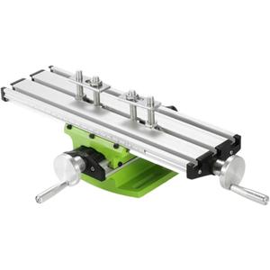 Mini Milling Machine Worktable 12.2 Inch Compound Slide Table Multifunction Drilling Press Working Table for Bench Drill Adjustme X-Y (A)