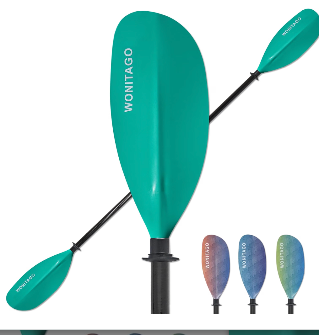 WONITAGO Adjustable Kayak Paddle with Fiberglass Shaft and Nylon Blade