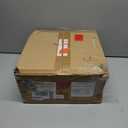 Maxax 4 Lights Crystal Chandelier, Modern Drum Ceiling Light Fixture Lamp, Raindrop Flush Mount Round Metal Shade, for Dining Room, Living Room, Bathroom, Bedroom, Chrome