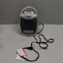 GiveBest Portable Electric Space Heater with Thermostat, 1500W/750W Safe and Quiet Ceramic Heater Fan, Heat Up 200 Square Feet for Office Room Desk Indoor Use, Silver