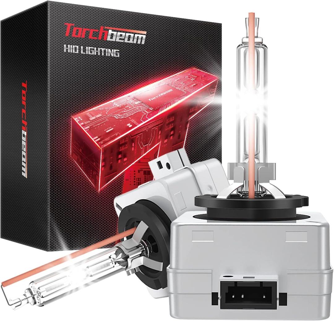 Torchbeam D3S HID Bulbs, 6000K Cool White, 35W 66340 42403 42302 (42403C1) Replace HID Xenon Bulbs, (Not fit Halogen Assembly), Pack of 2
