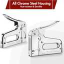 Arrow T50 Heavy Duty Staple Gun for Upholstery, Wood, Crafts, DIY and Professional Uses, Manual Stapler Uses 1/4”, 5/16”, 3/8", 1/2", or 9/16” Staples