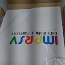 Imprsv 3FT Mosaic Number Frame for Balloons - Marquee Number 6 for Sweet 16, 60th Birthday and Anniversary Decorations - Large Cardboard Numbers