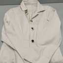 Cicy Bell Elegant Women Blazer Business Work Office Peplum Hem Jacket Open Front Herringbone Coats (XXL, Beige)