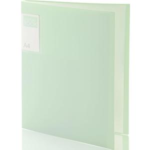 SortRax Pastel Binder with Clear Plastic Sleeves, 60 Pockets, Display 120 Pages, Portfolio Presentation Folders for Documents, Recipe, Art, Certificate, Letter/A3 Size, 1 Pack - Blue