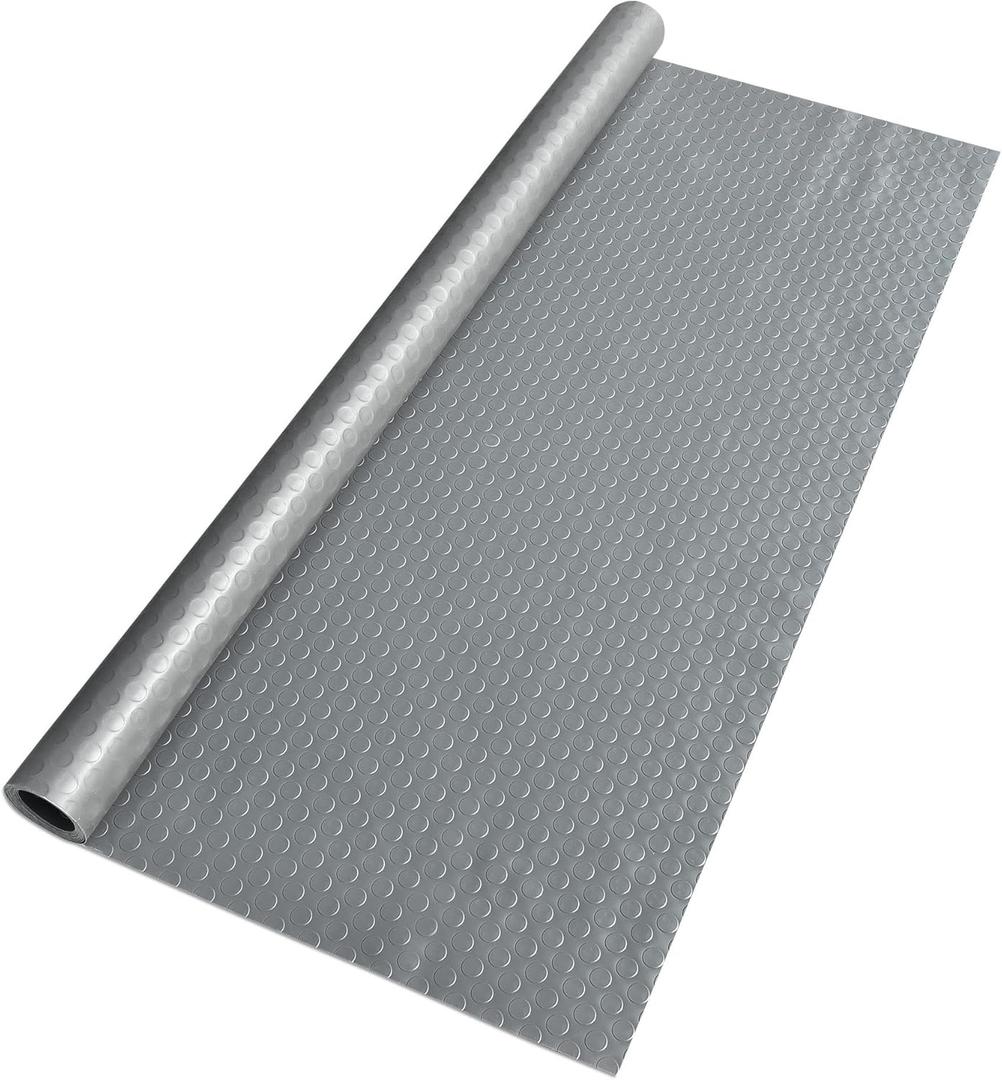 Yescom Garage Floor Mat Roll Non Slip Car Parking Protect Cover Trailer Gray 13x5 Ft DIY for Under Car Workshop