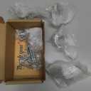 goldenwarm 5 Pack Black Cabinet Knobs for Dresser Drawers Kitchen Hardware Handles 1.1 inch Width Square Knob for Cabinets,Zinc Alloy