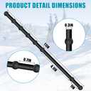 4 Pcs Rubber Guard Strap 11 Inch Ice Auger Blade Protectors High Elastic Auger Cover Strap for Power and Hand Ice Augers Ice Auger Accessories Winter Ice Fishing Accessories