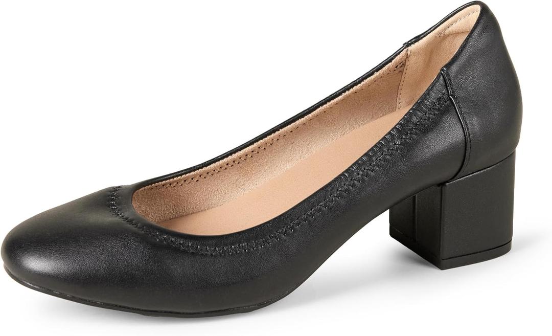 Amazon Essentials Women's Ballet Pump with Block Heel 12.5