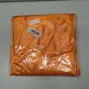 Newrara Adult Shiny Graduation Cap and Gown Tassel Set for High School & Bachelor (Orange)