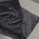 Fuzzy Blanket or Fluffy Blanket for Baby, Soft Warm Cozy Coral Fleece Toddler, Infant or Newborn Receiving Blanket for Crib, Stroller, Travel, Decorative (28Wx40L, XS-Dark Grey)