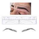 Eyebrow Stencil Disposable Eyebrow Shaper Kit - 50PC Transparent Mapping Stickers Eyebrow Stencils For Microblading, PMU - Quick Makeup Peel & Stick Eyebrow Stencil Kit (High Arch)