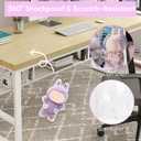 6 x Protective Case for Labubu Standing Figure - Clear PVC Portable Storage Box with Keychain, Dustproof Scratch-Resistant Collector Display (Figure Not Included Style1)