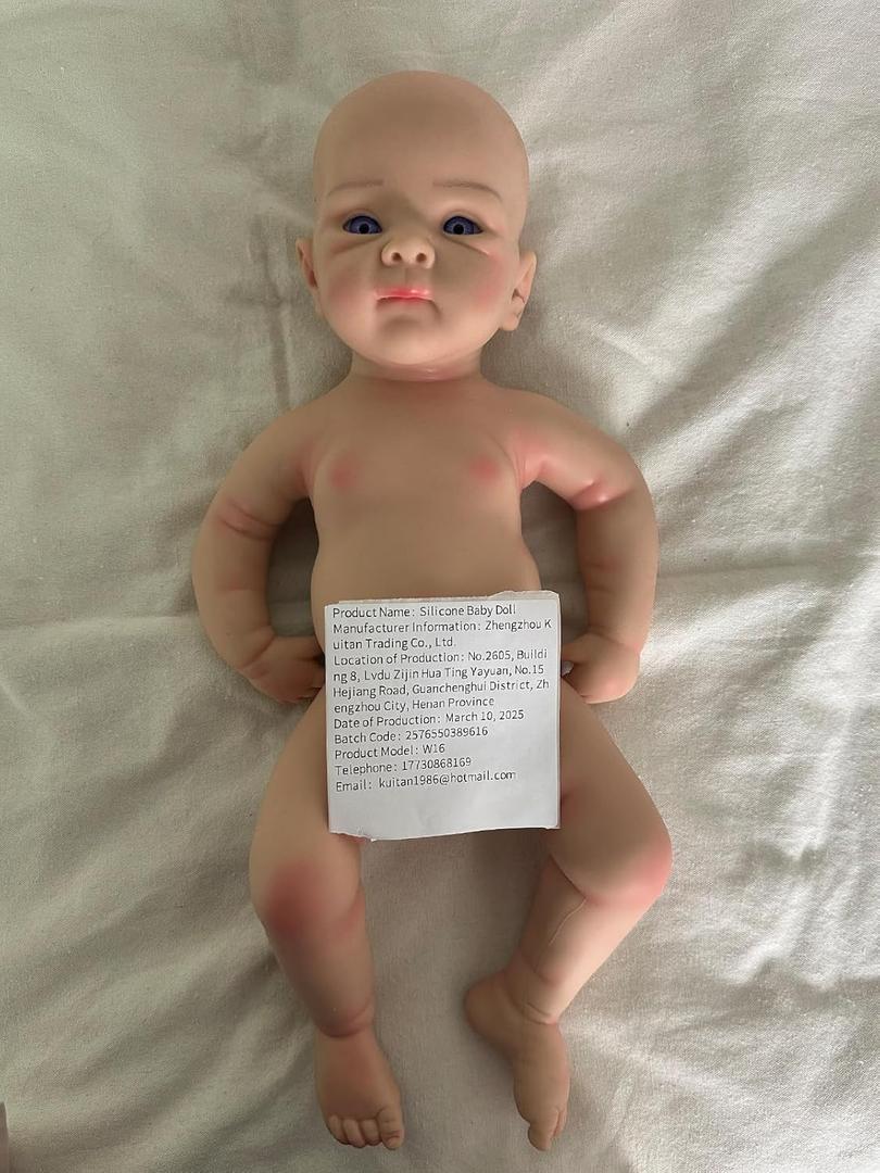 Silicone Reborn Baby Doll Full Silicone Baby (Aria-Ivory White)