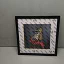 14x14 Frame Black With Mat 10x10 Solid Wood Picture Frames Wall Mounting (1 pack, 14x14 Inch)