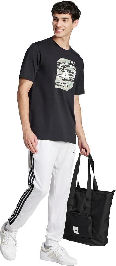 Adidas Mens Camouflage Shape Graphic T-Shirt (Medium, Black)