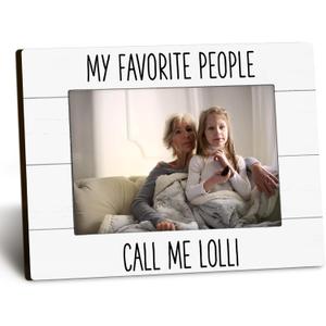 My Favorite People Call Me Lolli 4x6 Picture Frame, Lolli Gifts for Grandma Photo Frame, Gifts for Lollis Mothers Day from Grandkids, LolliGift Picture Photo Frames for Desk Decor