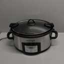 Crock-Pot 6 Quart Cook & Carry Programmable Slow Cooker with Digital Timer Stainless Steel (CPSCVC60LL-S) pack of 1