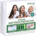 Queen Mattress Protector Waterproof Mattress Cover Queen Size Bed, Skin Friendly and Breathable Mattress Cover, Viscose Jersey Mattress Pad with 18" Deep Pocket